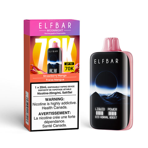 Elfbar MoonNight 70K: Strawberry Mango - E-Cigz Vape Shop