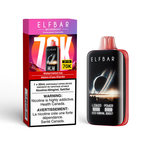 Elfbar MoonNight 70K: Watermelon Ice - E-Cigz Vape Shop