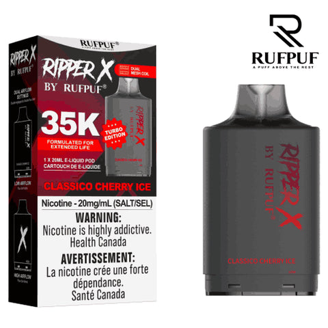 Ripper X 35k: Classico Cherry Ice by Ruff Puff