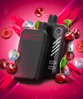 FlavourBeast Mode Max 2 Cherry Blast disposable vape device with battery and packaging - nicotine vaping 20mg