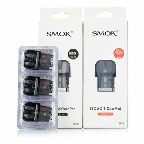 SMOK NOVO 2 Clear Replacement Pods 3pk